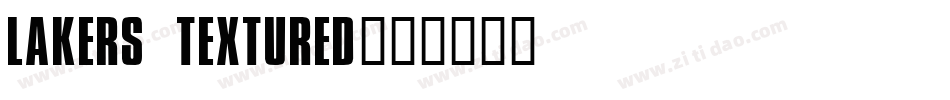 Lakers Textured字体转换